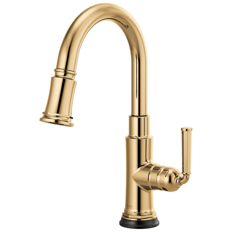 BRIZO Rook SmartTouch  Pull-Down Prep Faucet — Polished Gold