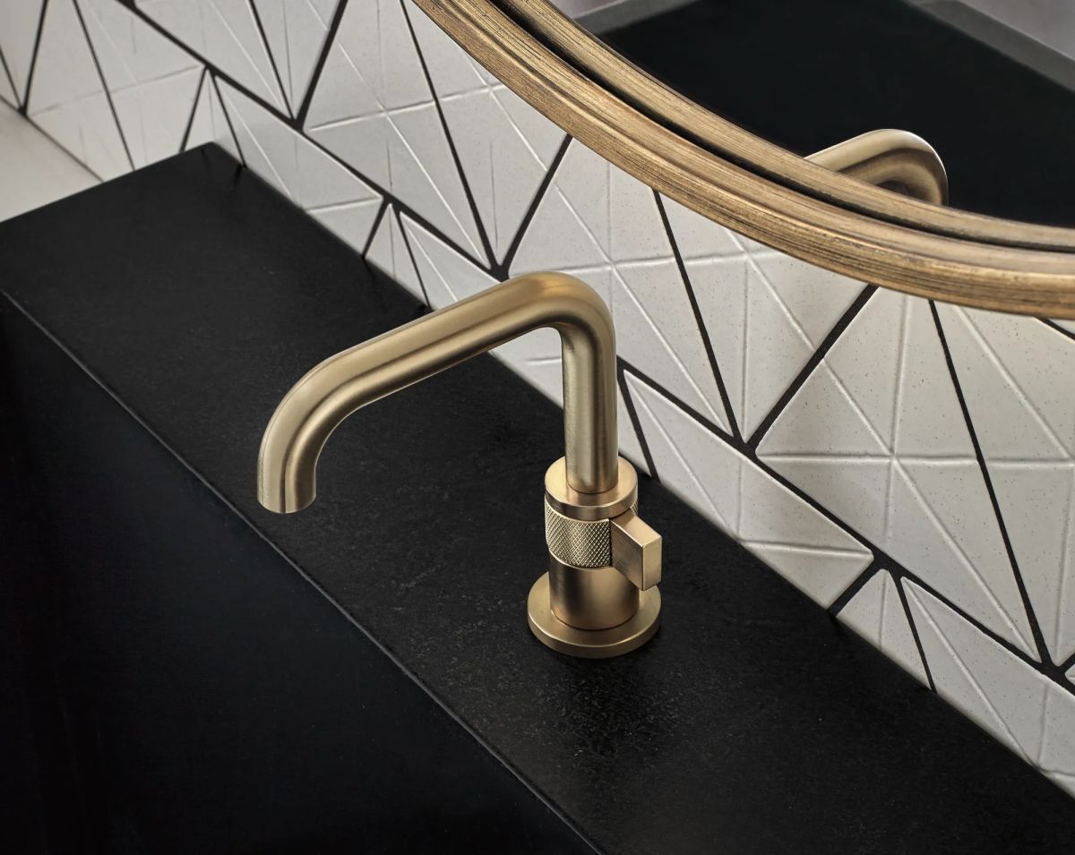 BRIZO Litze Single-Handle Lavatory Faucet 1.2 GPM — Luxe Gold