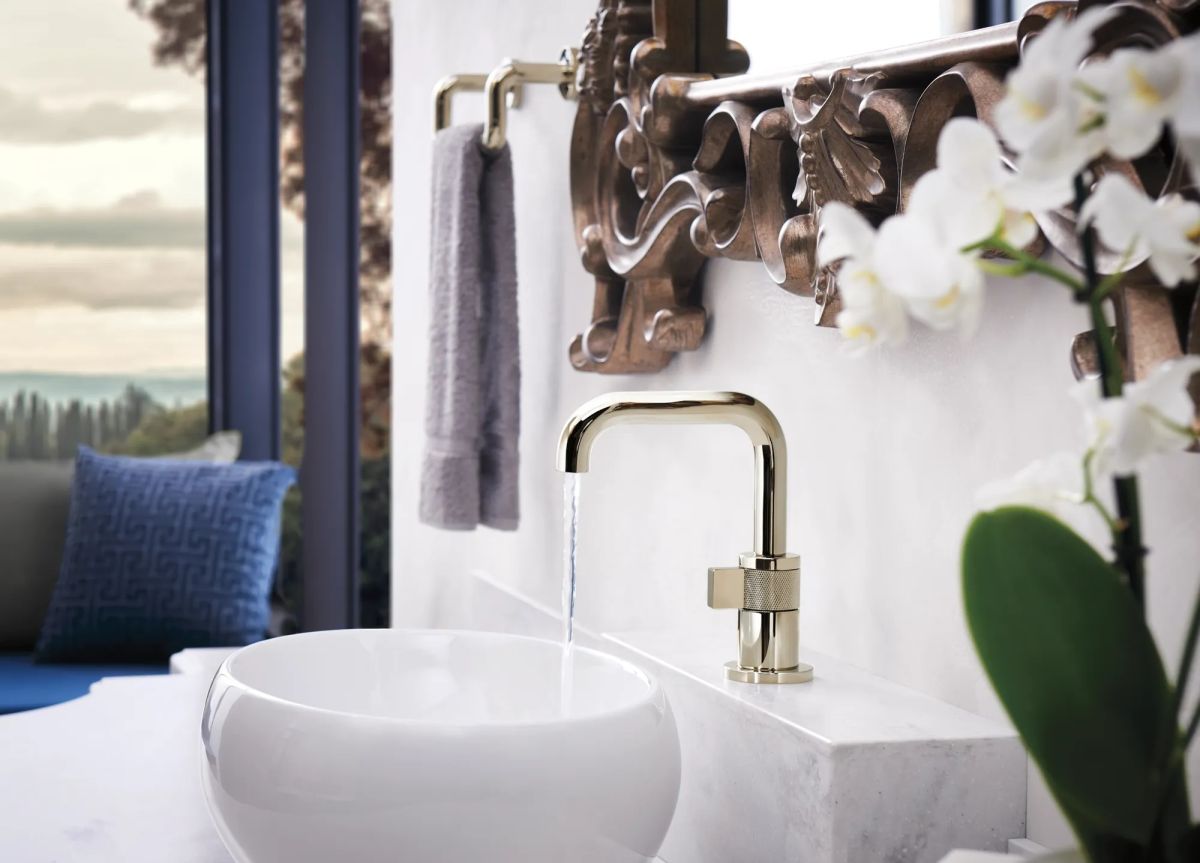 BRIZO Litze 8" Towel Bar — Polished Nickel
