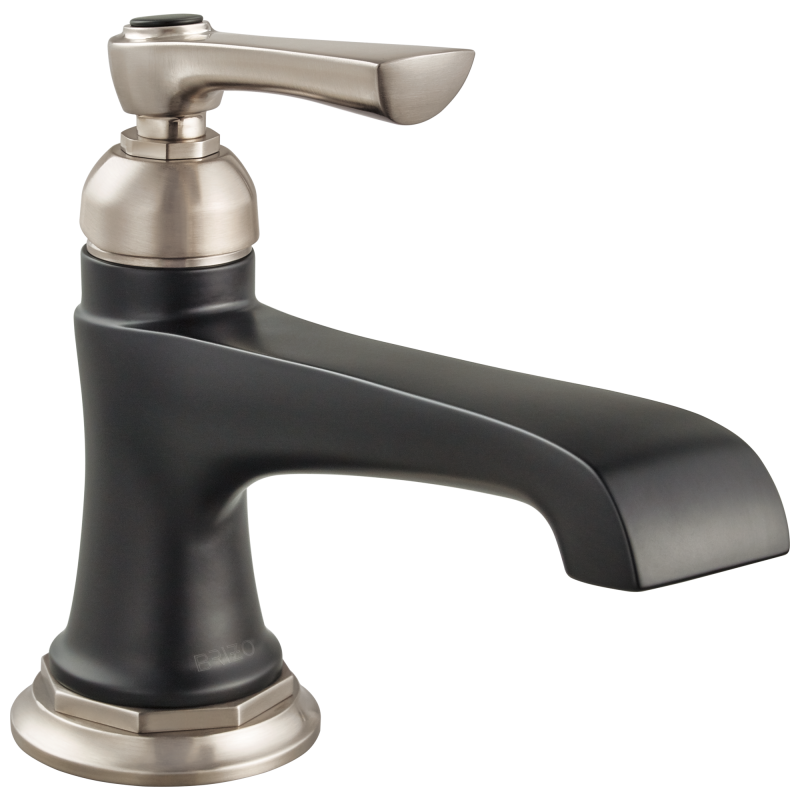 BRIZO Rook Single-Handle Lavatory Faucet 1.5 GPM — Luxe Nickel  /Matte Black