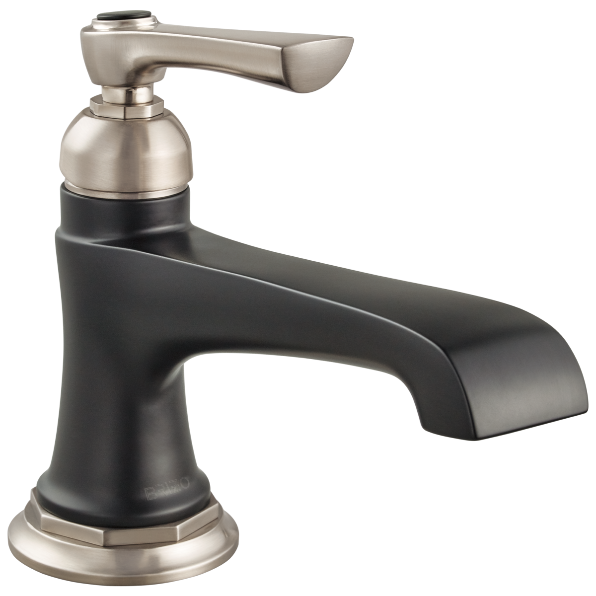 BRIZO Rook Single-Handle Lavatory Faucet 1.2 GPM — Luxe Nickel  /Matte Black