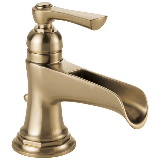 BRIZO Rook Single-Handle Lavatory Faucet with Channel Spout 1.2 GPM — Luxe Gold