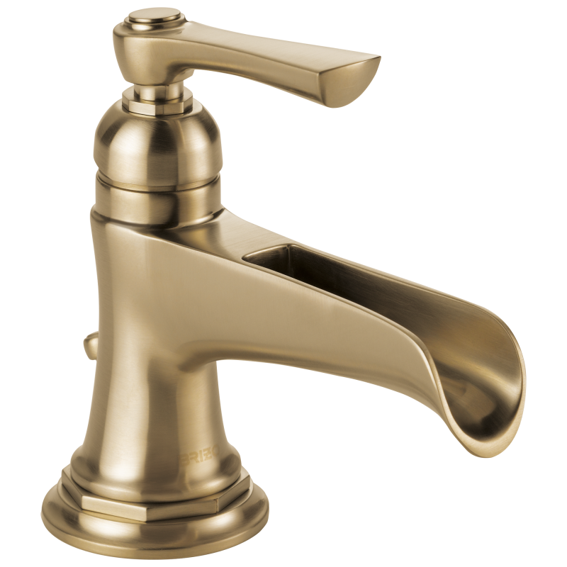 BRIZO Rook Single-Handle Lavatory Faucet with Channel Spout 1.2 GPM — Luxe Gold