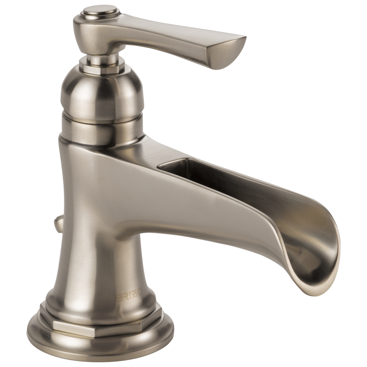 BRIZO Rook Single-Handle Lavatory Faucet with Channel Spout 1.5 GPM — Luxe Nickel