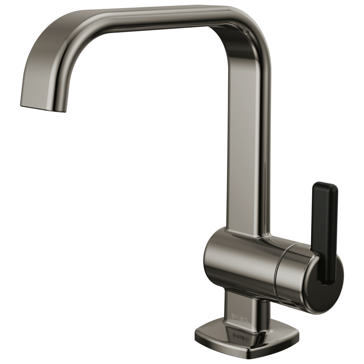 BRIZO Allaria Single-Handle Lavatory Faucet 1.2 GPM — Brilliance Black Onyx / Matte Black