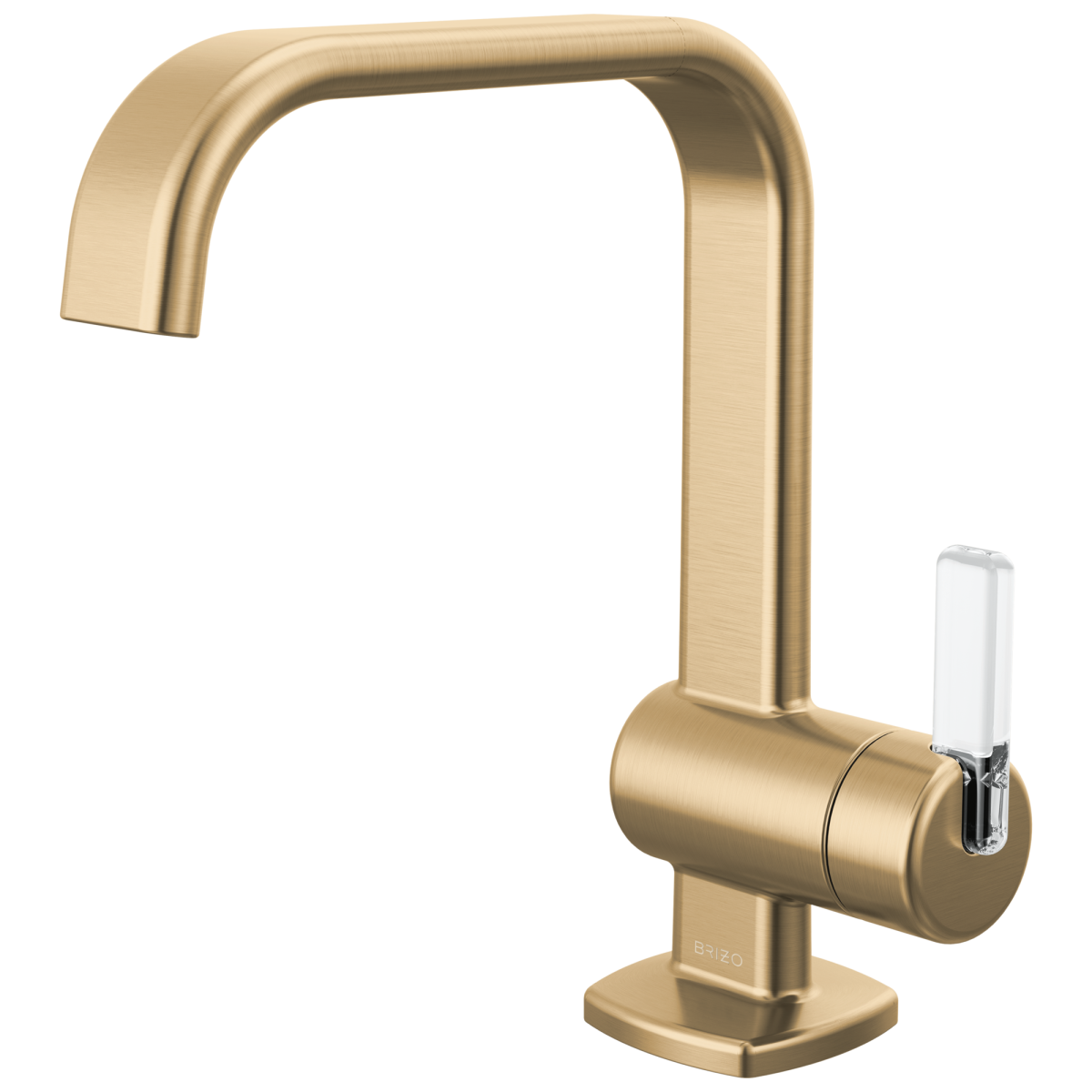 BRIZO Allaria Single-Handle Lavatory Faucet 1.2 GPM — Luxe Gold / Clear Acrylic