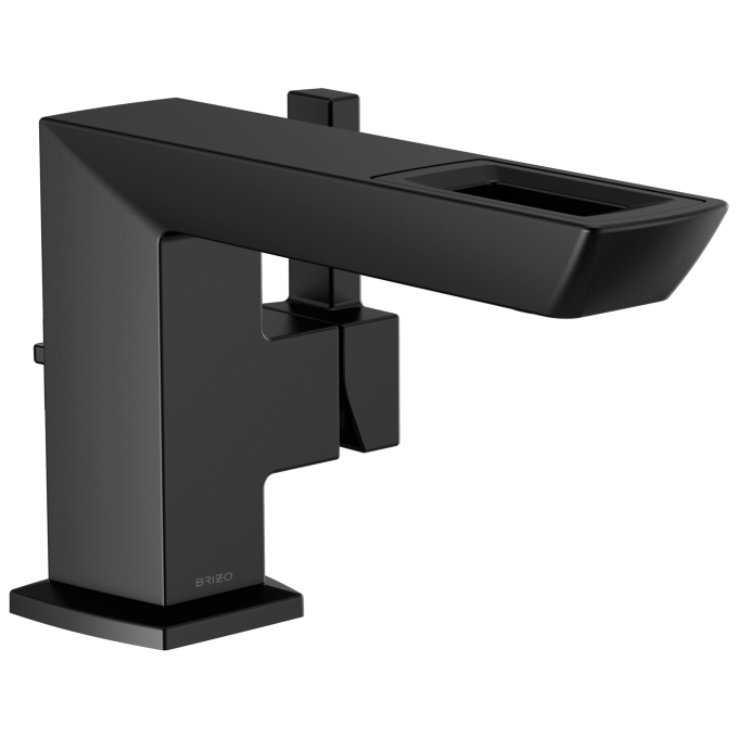 BRIZO Vettis Single-Handle Lavatory Faucet With Open-Flow Spout 1.2 GPM — Matte Black