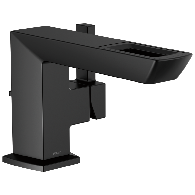 BRIZO Vettis Single-Handle Lavatory Faucet With Open-Flow Spout 1.2 GPM — Matte Black