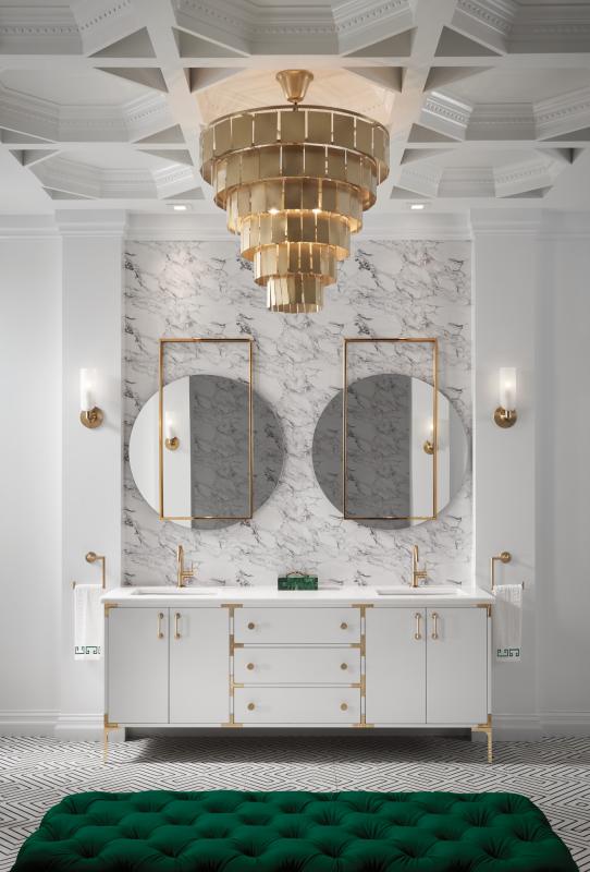 BRIZO Odin Drawer Pull — Luxe Gold
