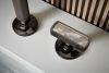 BRIZO Kintsu Widespread Lavatory Knob with Mother of Pearl Inlay Handle Kit — Brilliance Black Onyx