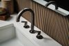 BRIZO Kintsu Widespread Lavatory Cross Handle Kit — Brilliance Black Onyx
