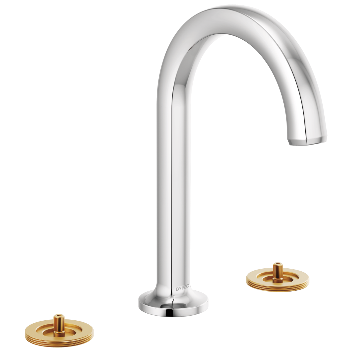 BRIZO Kintsu Widespread Lavatory Faucet with Arc Spout - Less Handles 1.5 GPM — Chrome
