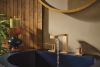 BRIZO Frank Lloyd Wright Widespread Lavatory Gap Lever Handle Kit — Luxe Gold / Wood