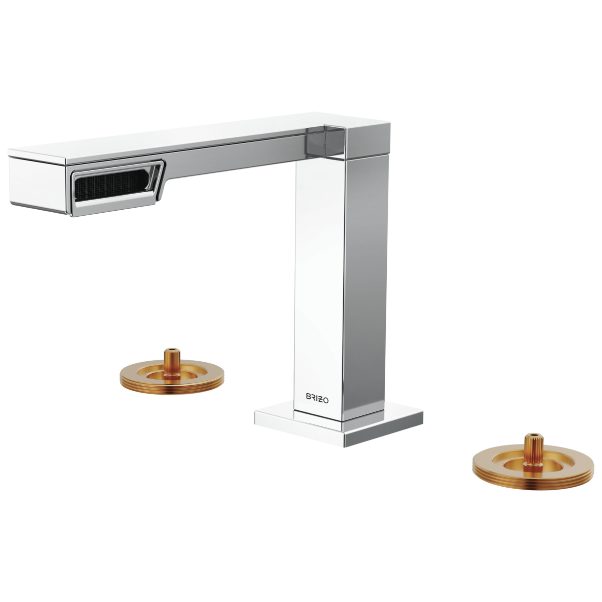 BRIZO Frank Lloyd Wright Widespread Lavatory Faucet - Less Handles — Chrome