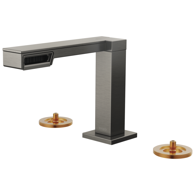 BRIZO Frank Lloyd Wright Widespread Lavatory Faucet - Less Handles — Luxe Steel