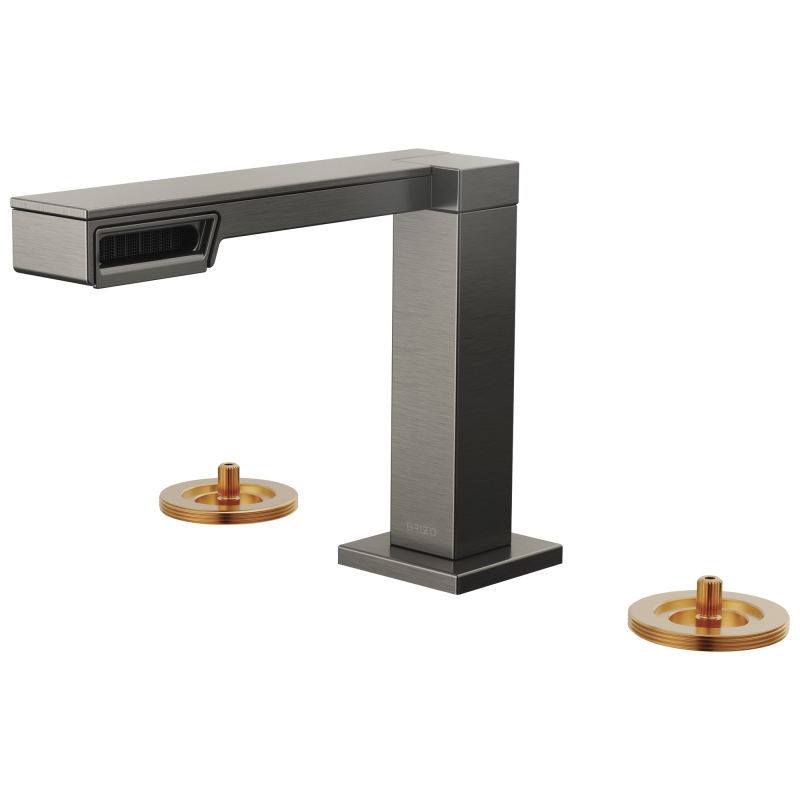 BRIZO Frank Lloyd Wright Widespread Lavatory Faucet - Less Handles — Luxe Steel
