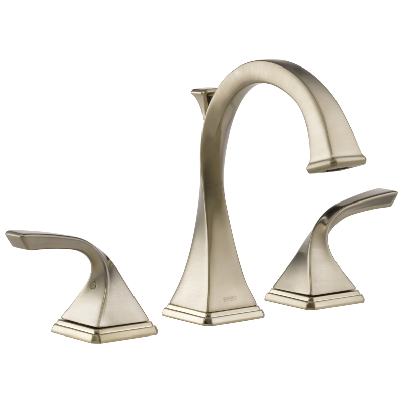 BRIZO Virage Widespread Lavatory Faucet 1.5 GPM — Brushed Nickel