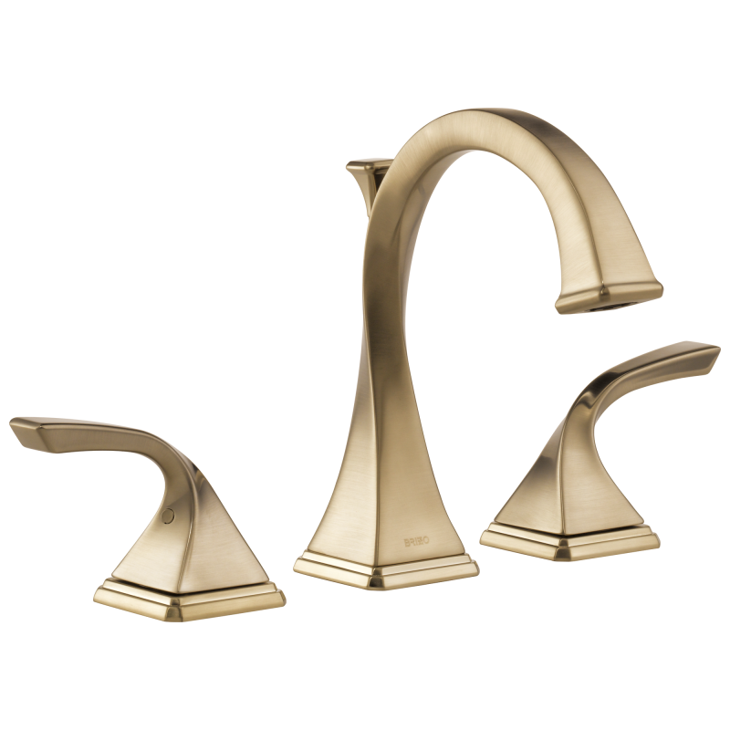 BRIZO Virage Widespread Lavatory Faucet 1.2 GPM — Luxe Gold