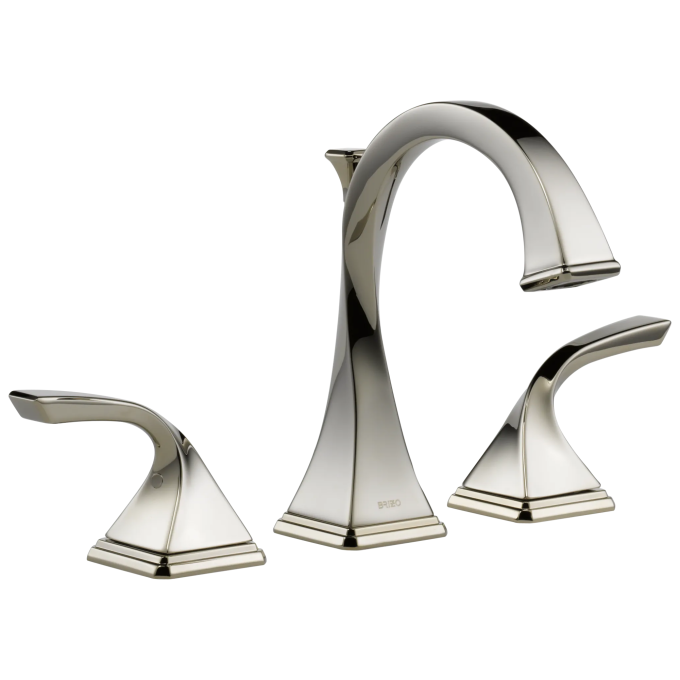BRIZO Virage Widespread Lavatory Faucet 1.2 GPM — Polished Nickel