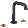 BRIZO Litze Widespread Lavatory Faucet With High Spout - Less Handles — Matte Black