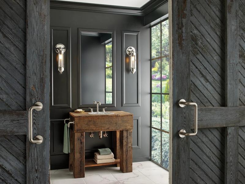 BRIZO Litze Widespread Lavatory Industrial Lever Handle Kit — Luxe Nickel