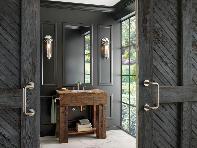 BRIZO Litze Widespread Lavatory Industrial Lever Handle Kit — Luxe Nickel