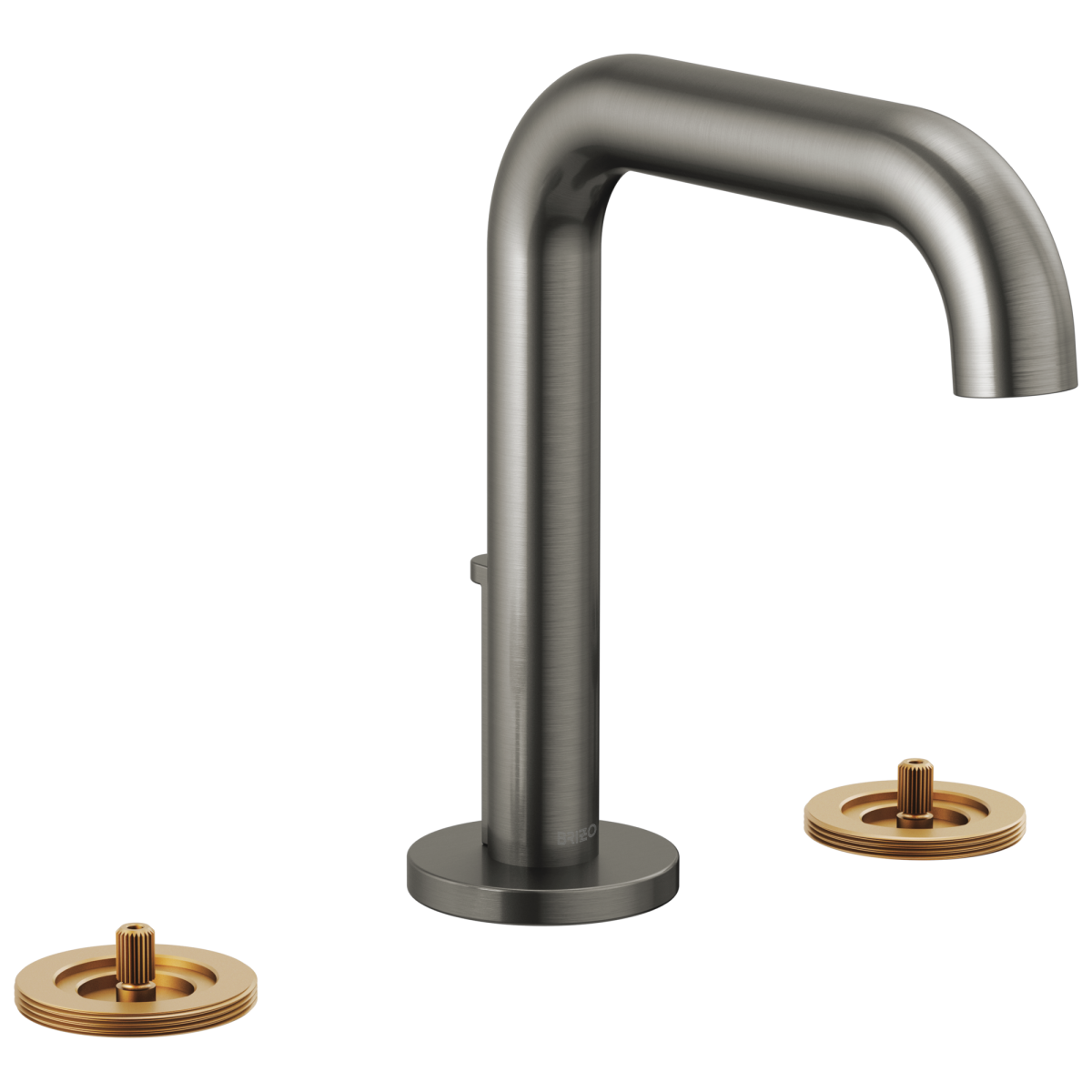 BRIZO Litze Widespread Lavatory Faucet with High Spout - Less Handles 1.2 GPM — Luxe Steel