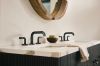 BRIZO Litze Widespread Lavatory Faucet With Low Spout - Less Handles — Matte Black