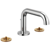 BRIZO Litze Widespread Lavatory Faucet with Low Spout - Less Handles 1.5 GPM — Chrome