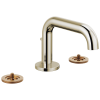 BRIZO Litze Widespread Lavatory Faucet with Low Spout - Less Handles 1.5 GPM — Polished Nickel