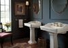 BRIZO Rook Widespread Lavatory Faucet with Channel Spout - Less Handles 1.5 GPM — Luxe Gold