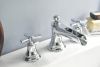 BRIZO Rook Widespread Lavatory and Bidet Cross Handle Kit — Chrome