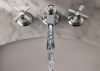 BRIZO Rook Widespread Lavatory and Bidet Cross Handle Kit — Chrome