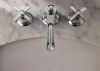 BRIZO Rook Widespread Lavatory and Bidet Cross Handle Kit — Chrome