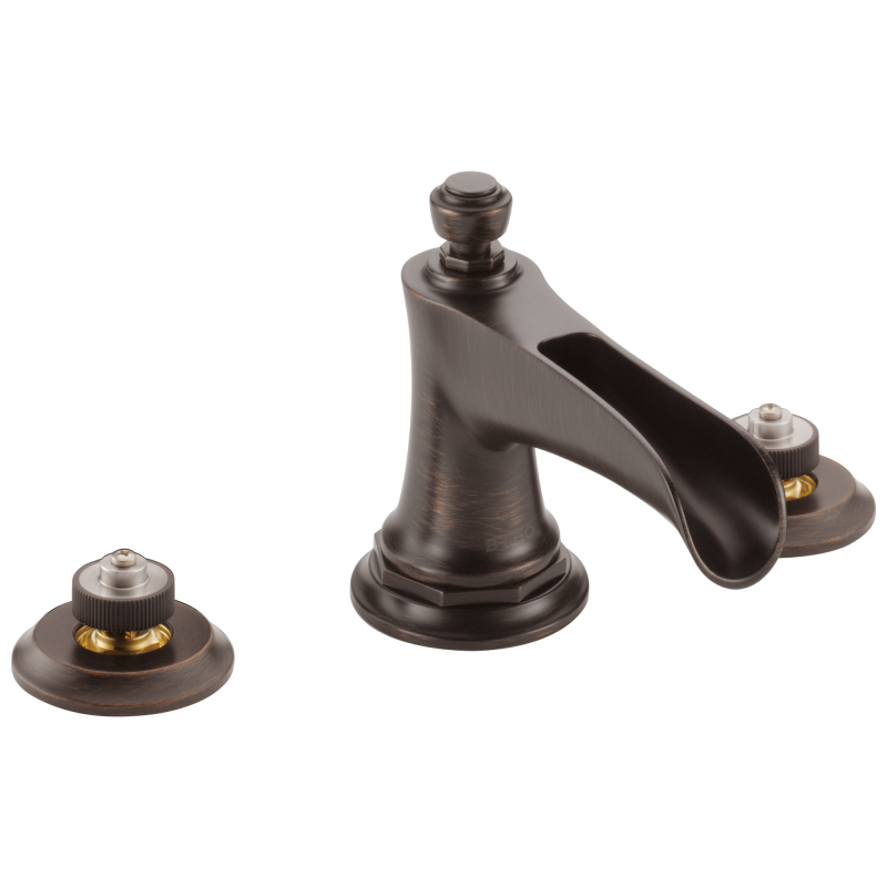 BRIZO Rook Widespread Lavatory Faucet with Channel Spout - Less Handles 1.5 GPM — Venetian Bronze