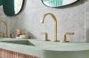 BRIZO Allaria Widespread Lavatory Twist Lever Handle Kit — Luxe Gold