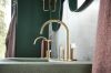 BRIZO Allaria Widespread Lavatory Lever Handle Kit — Luxe Gold / Clear Acrylic