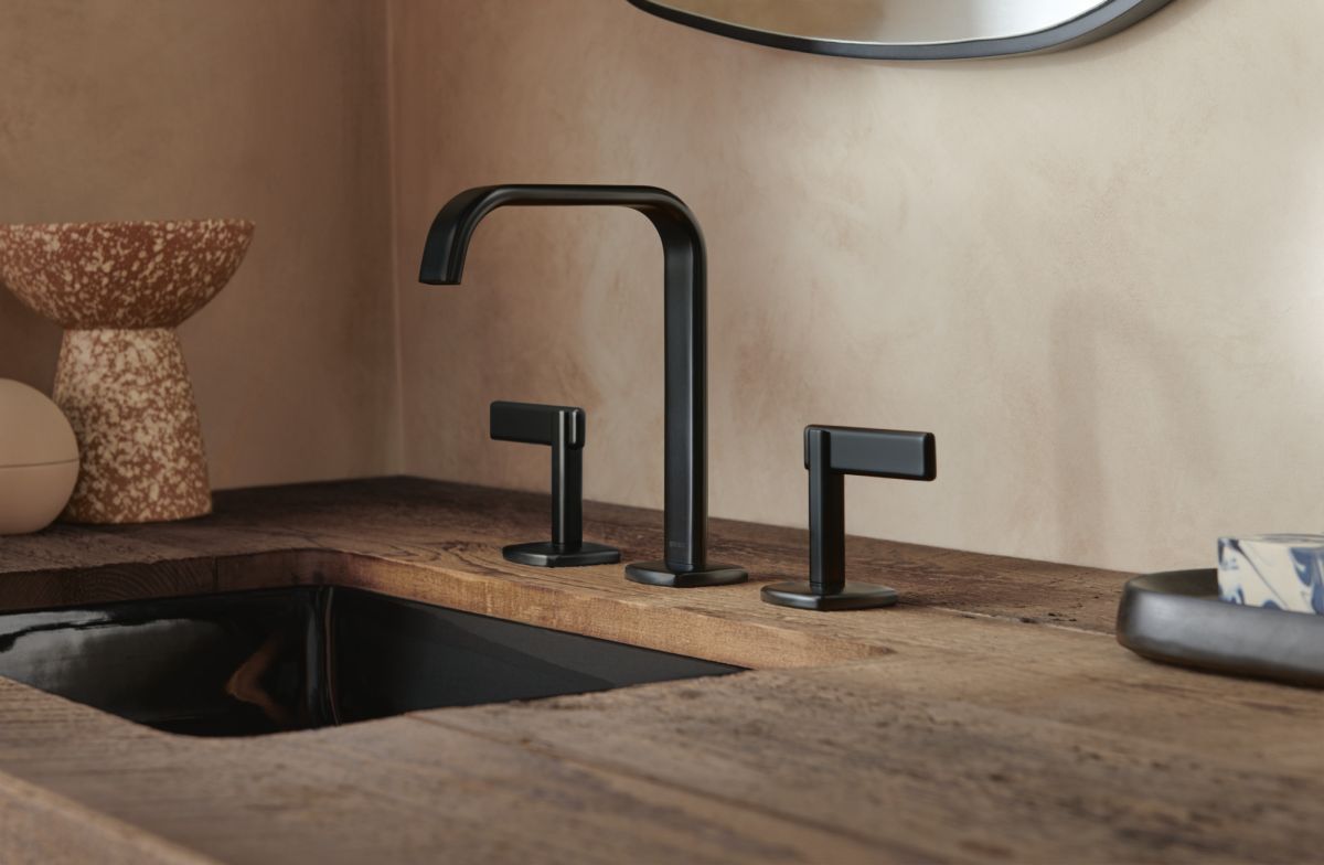 BRIZO Allaria Widespread Lavatory Lever Handle Kit — Matte Black