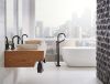 BRIZO Jason Wu for BRIZO Single-Handle Freestanding Tub Filler — Matte Black