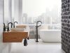 BRIZO Jason Wu for BRIZO Single-Handle Freestanding Tub Filler — Matte Black