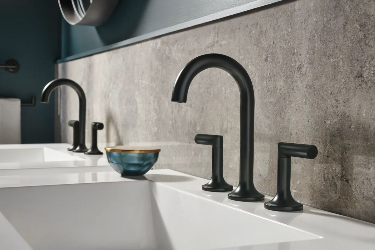 BRIZO Jason Wu for BRIZO Widespread Lavatory High Lever Handles — Matte Black