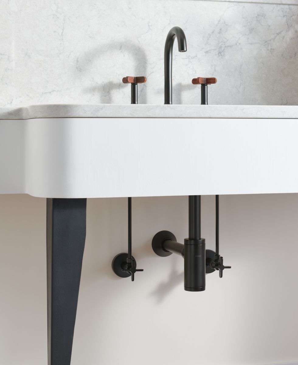 BRIZO Jason Wu for BRIZO Widespread Lavatory High Cross Handles — Matte Black