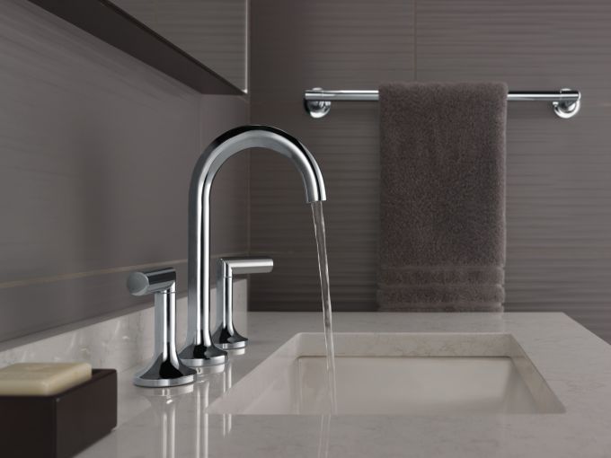 BRIZO Odin Widespread Lavatory Faucet - Less Handles — Chrome