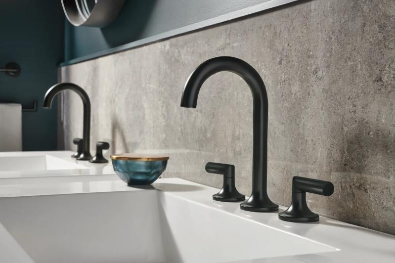 BRIZO Jason Wu for BRIZO Widespread Lavatory High Lever Handles — Matte Black