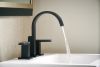BRIZO Siderna Widespread Lavatory Faucet - Less Handles 1.5 GPM — Matte Black