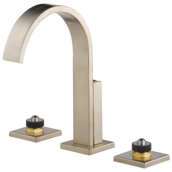 BRIZO Siderna Widespread Lavatory Faucet - Less Handles 1.5 GPM — Brushed Nickel
