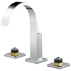 BRIZO Siderna Widespread Lavatory Faucet - Less Handles 1.5 GPM — Chrome