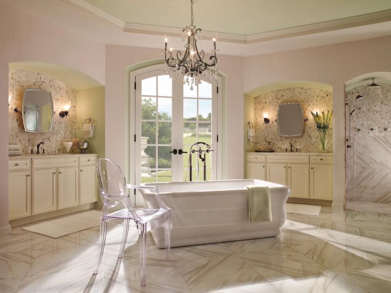 BRIZO Traditional Two-Handle Freestanding Tub Filler Body Assembly Trim - Less Handles — Polished Nickel