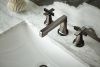 BRIZO Levoir Widespread Lavatory Low Cross Handle Kit — Brilliance Black Onyx