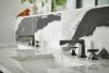 BRIZO Levoir Widespread Lavatory Low Cross Handle Kit — Brilliance Black Onyx